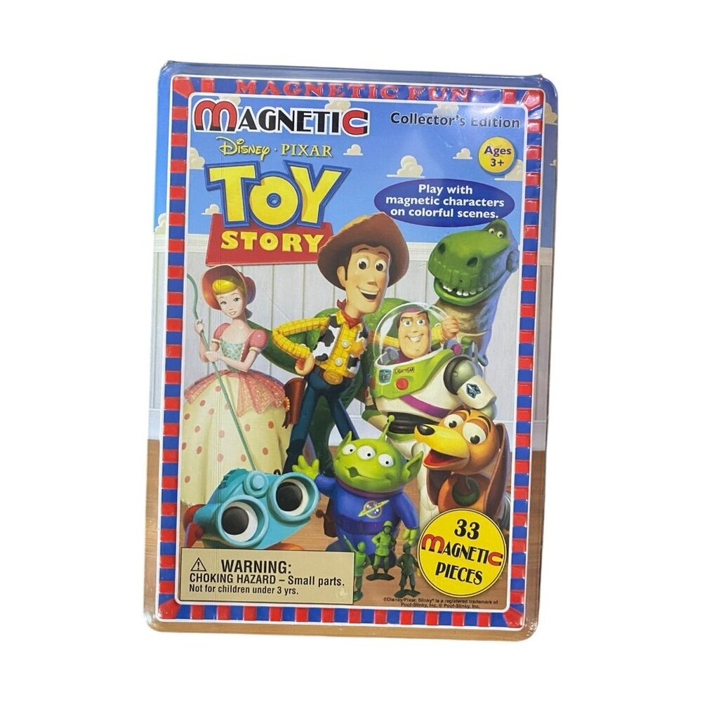Disney Pixar Toy Story Magnetic Fun Tin Magnets Playset Compact Storage To Go